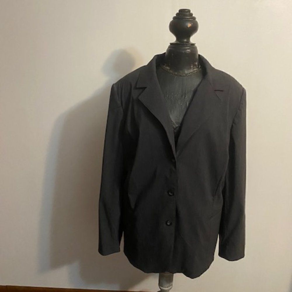Venezia Jeans Clothing Co Gray Stretch Blazer, size 22